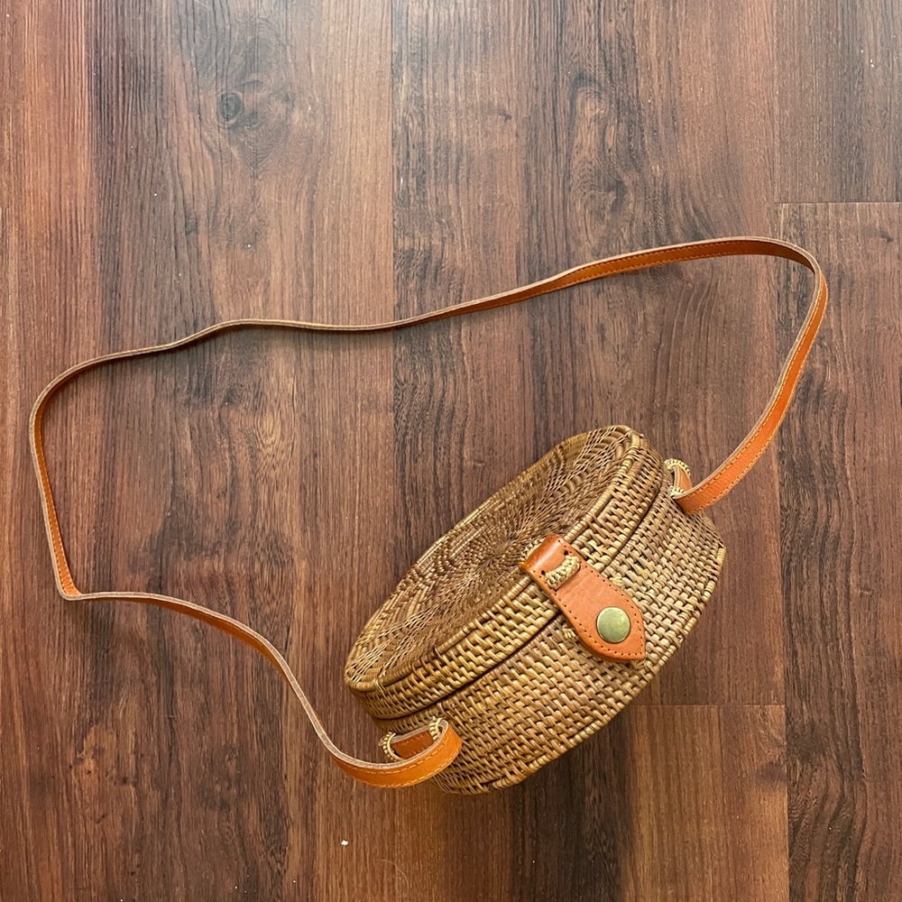 Wicker Basket-Style Purse